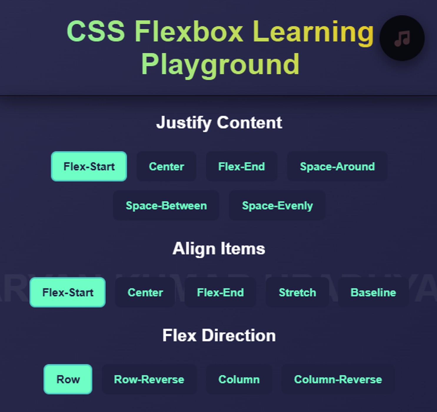 CSS Flexbox Playground